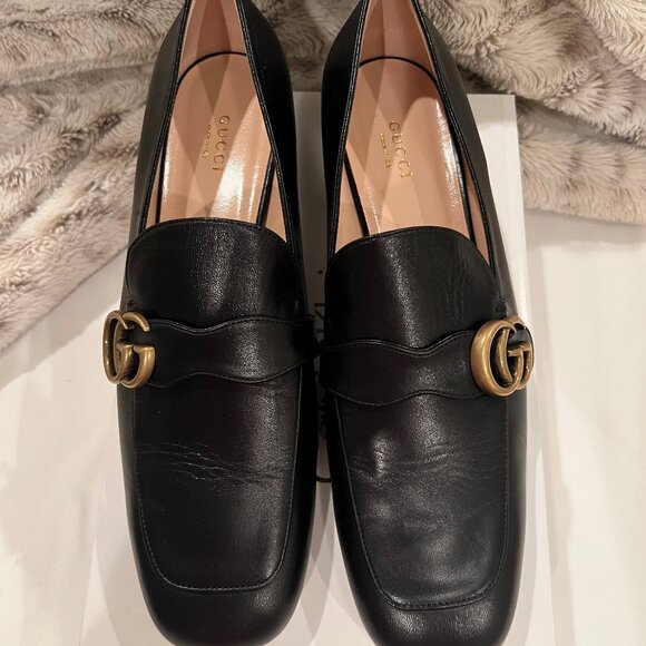 Women's Gucci GG Marmont Loafers, Size 42 - Picture 2 of 3